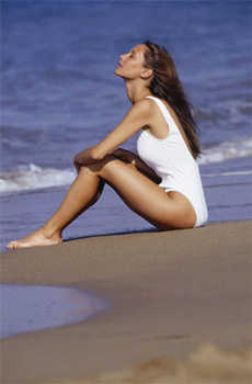 mujer-playa